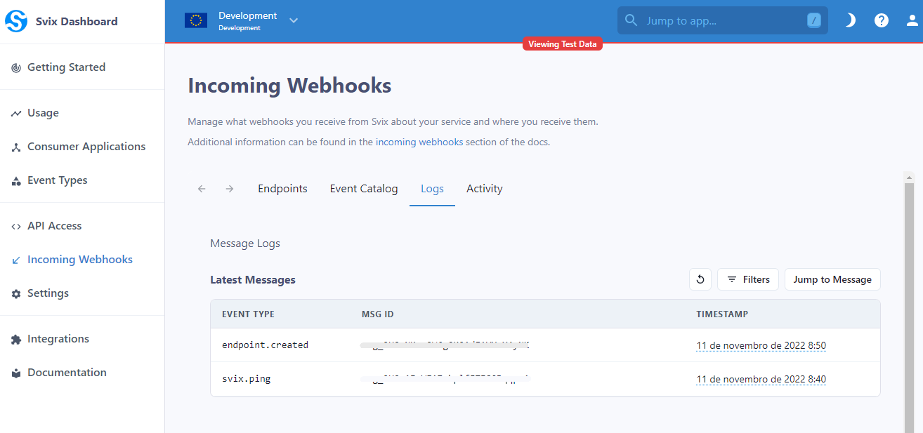 Webhook Logs